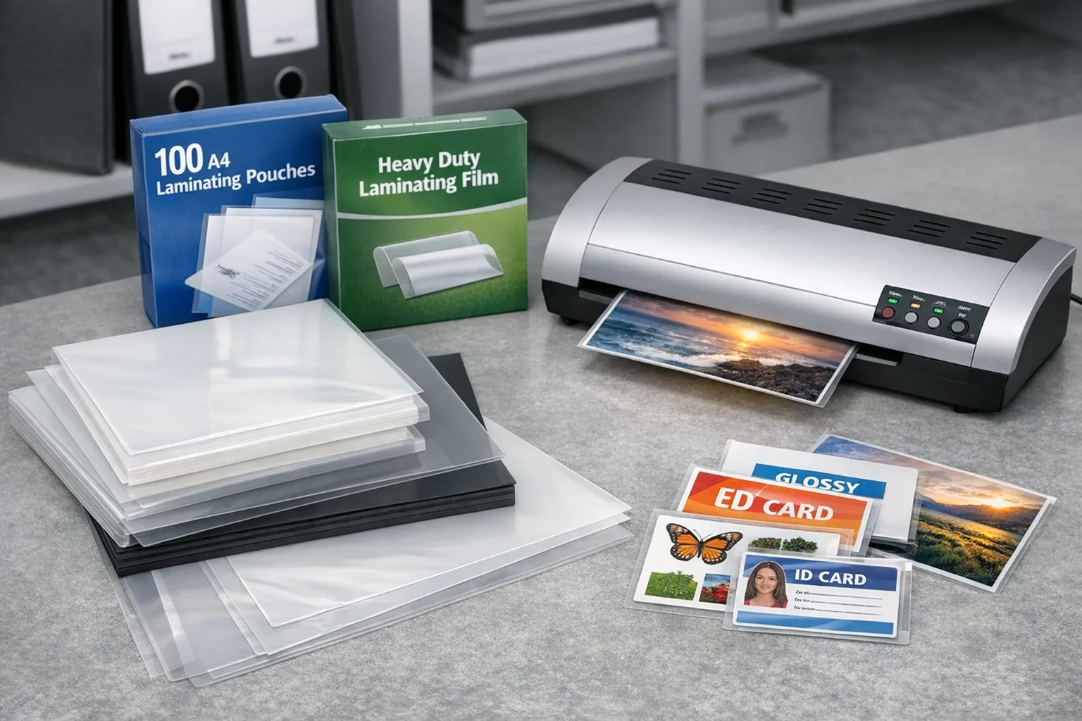 Unterschiedliche Laminierfolien und ihre Anwendung fuer Laminiergeraete erklaert